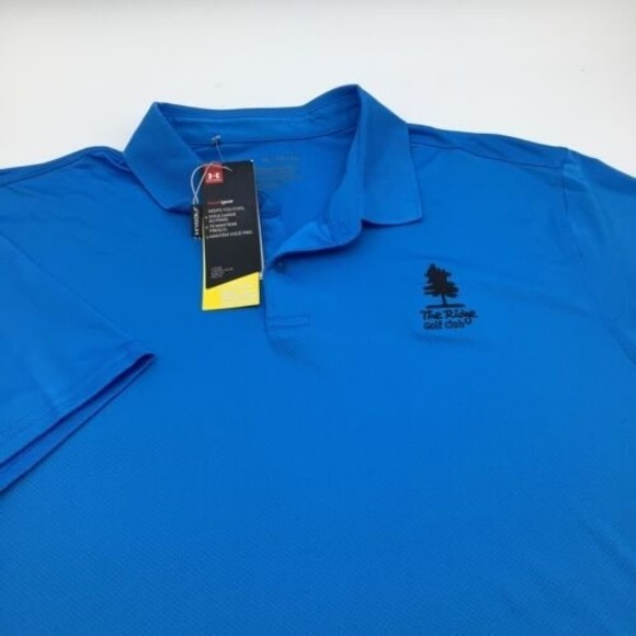 Under Armour Mens The Performance Polo Golf Polo‎ Blue Size XL NWT - Picture 1 of 10